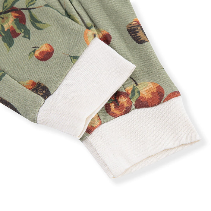 Apple Orchard Organic Cotton Zipper Pajama - Babies in Bloom