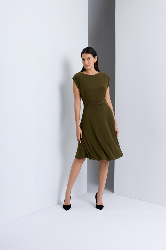 Auri shaping dress in Nori