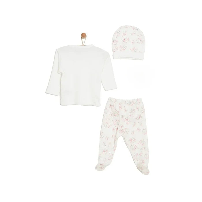 Aziz Bebe Girl 5 Piece Newborn Set - Ecru - ebebek - Black Friday