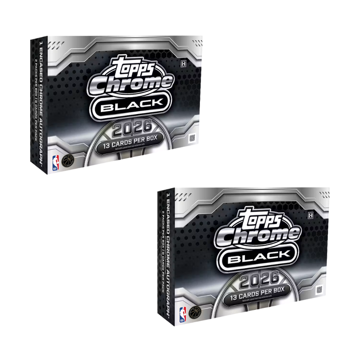 BREAK#14B 2025-26 Topps Chrome Black Basketball Hobby (x2) Team Break 08/27/26 RIP ON FILL