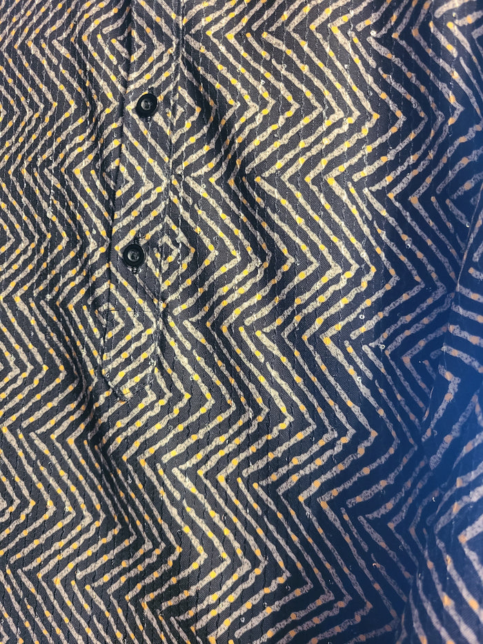 Chevron Print Kurta Set