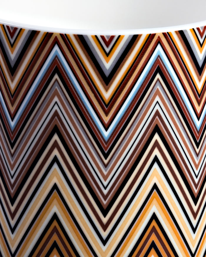 Coffee Cup & Saucer ZIG ZAG Set of 2 in Luxury Box Jarris 148 diam. 2.3", H 2.5", Cap. 4 oz, Saucer diam. 4.75"