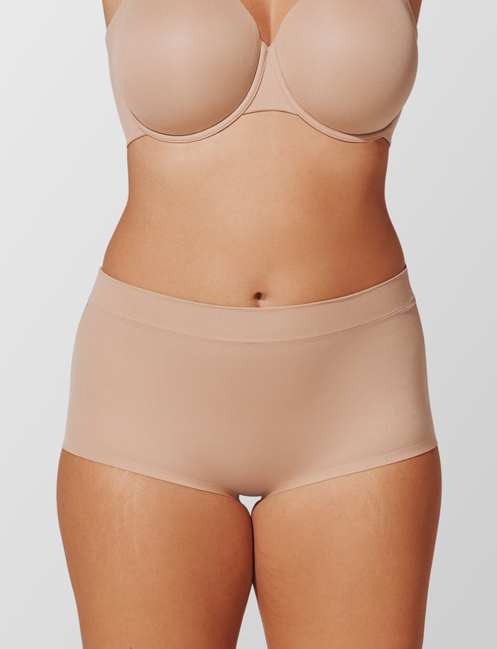 ComfortStretch Brief - Taupe - Nylon/spandex - ThirdLove,modelSS