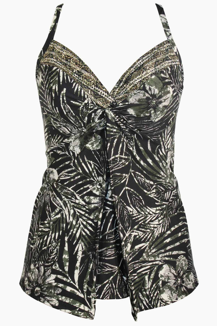 DD-Cup Love Knot Tankini Top in Zahara