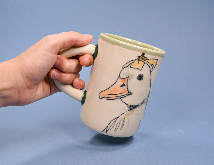 Duck with Tulip Hat Mug