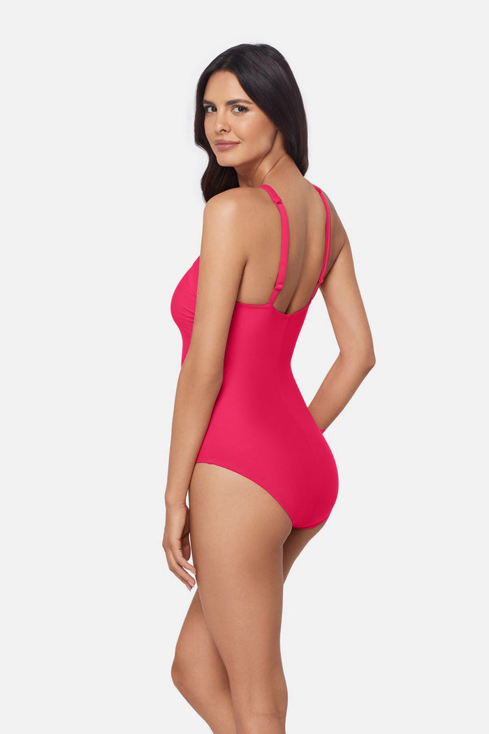 Side view of Edith One Piece in Rosie