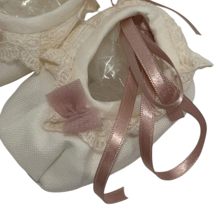 Edwarda Pink Lace Pre-Walker Booties