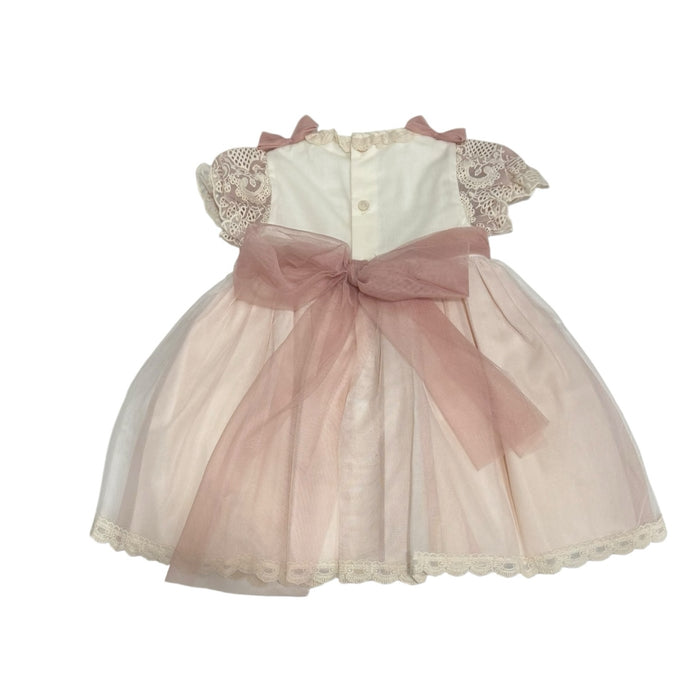 Edwarda Tower Dusty Pink Lace Girl Dress