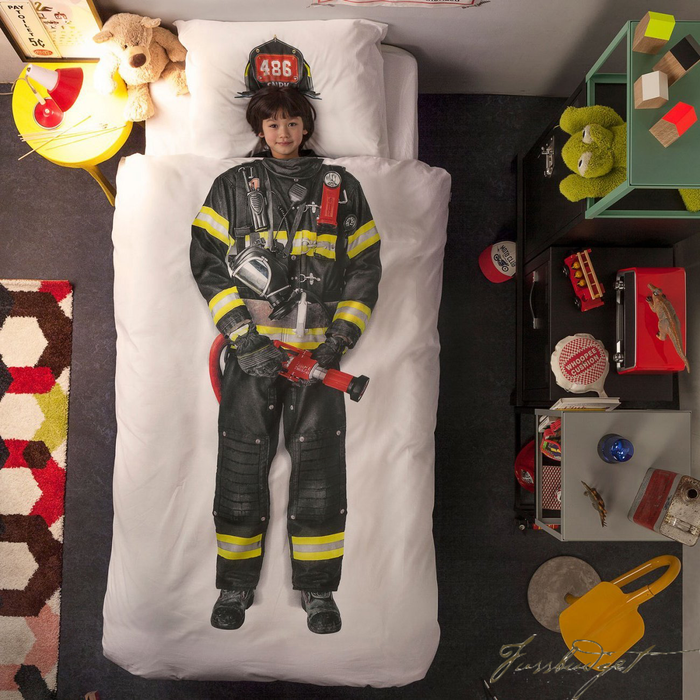 Firefighter Duvet Cover Set - Free Shipping-Fussbudget.com