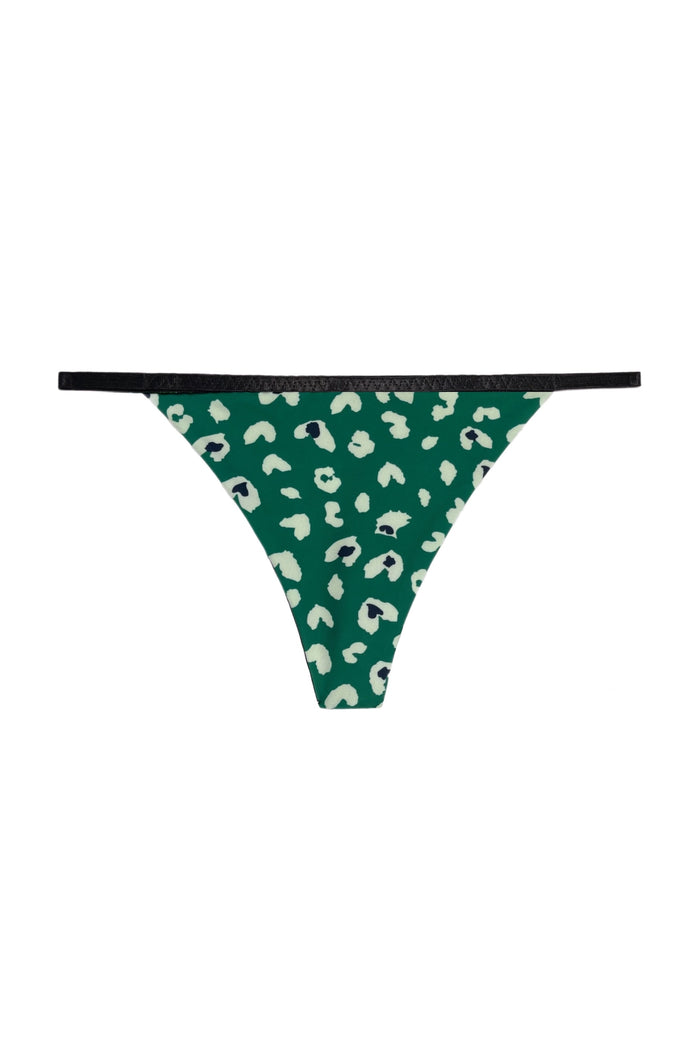 Flexy Green Black thongs