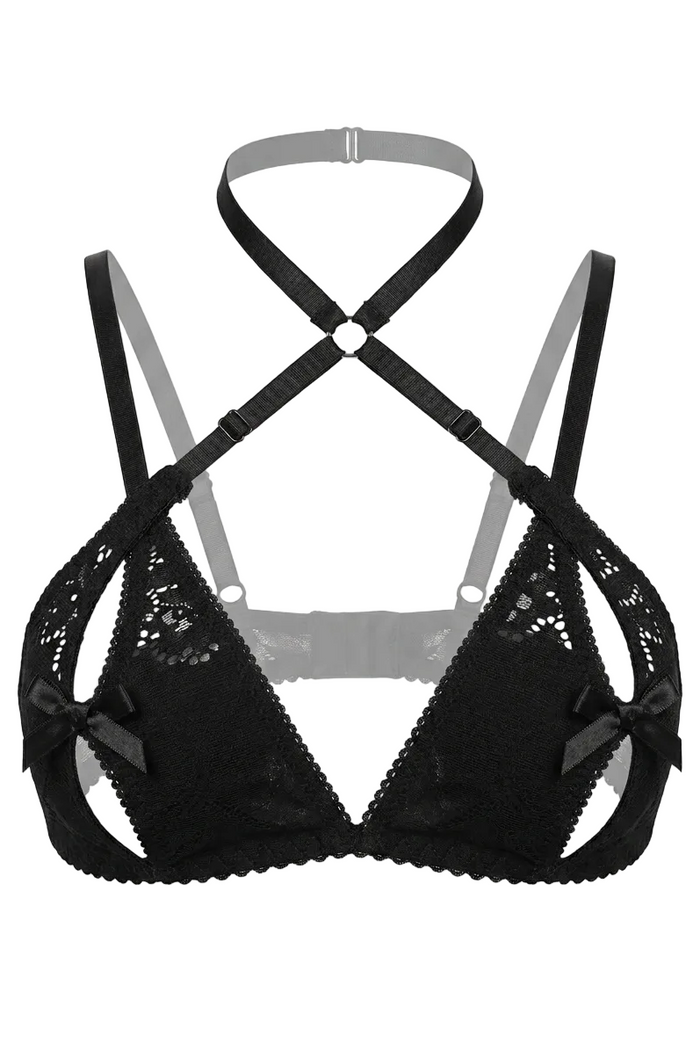 Freya Black open bra by Secret Room