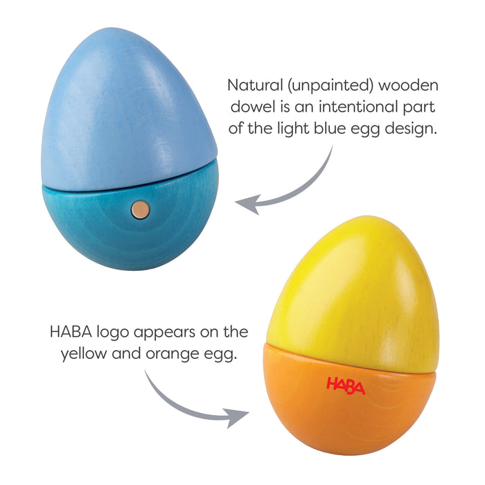 Fun with Sounds Wooden Eggs - Babies in Bloom