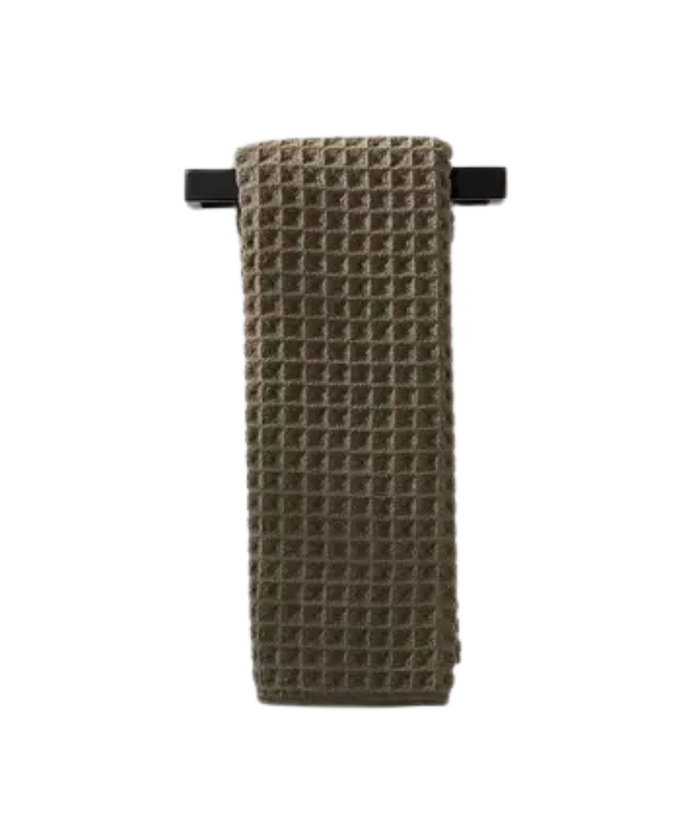 Geometry Waffle Hand Towel - Forest