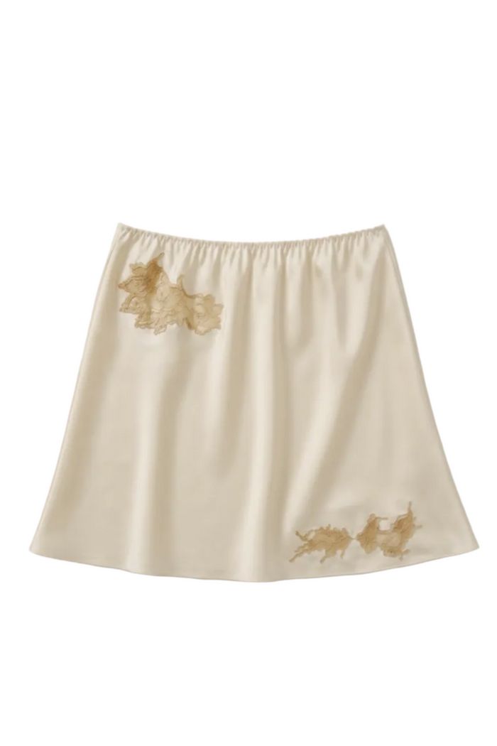 Grace Signatures ivory mini skirt