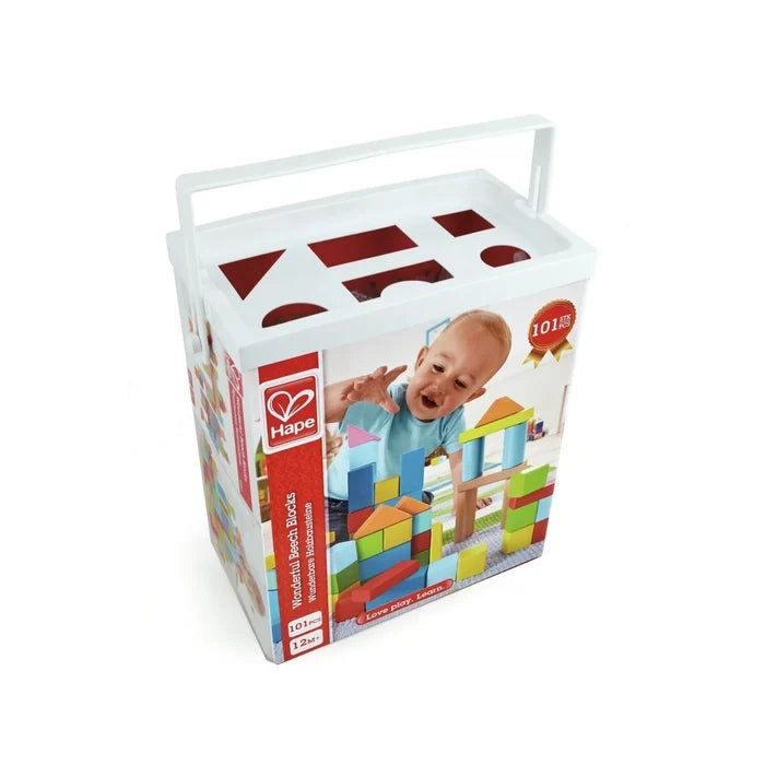 Hape Wonderful Beech Blocks 101 pcs - ebebek - Black Friday