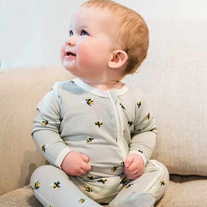 Homestead Organic Cotton Zipper Footed Romper - Babies in Bloom