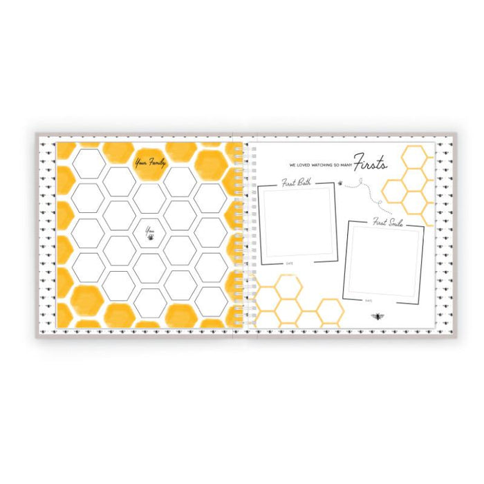 Honey Bee Luxury Memory Baby Book - Babies in Bloom
