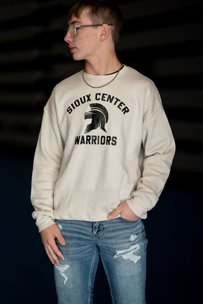 WARRIORS NEUTRAL HEATHER DUST SWEATSHIRT