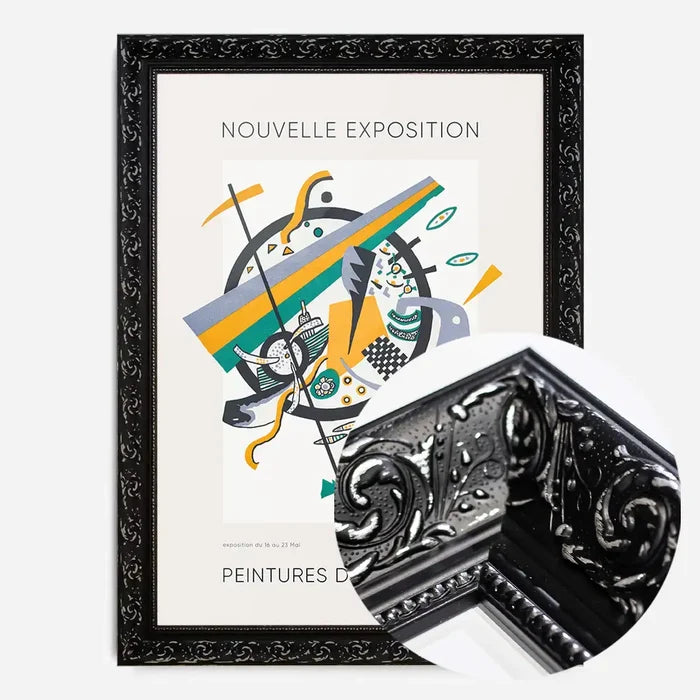 21x30cm | 8¼ x 11¾in / Black Ornate Frame