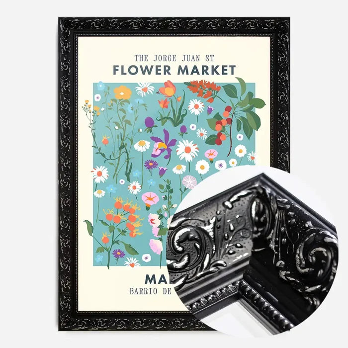 21x30cm | 8¼ x 11¾in / Black Ornate Frame