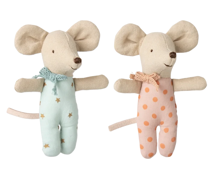 Maileg - Twins Baby Mice in Matchbox