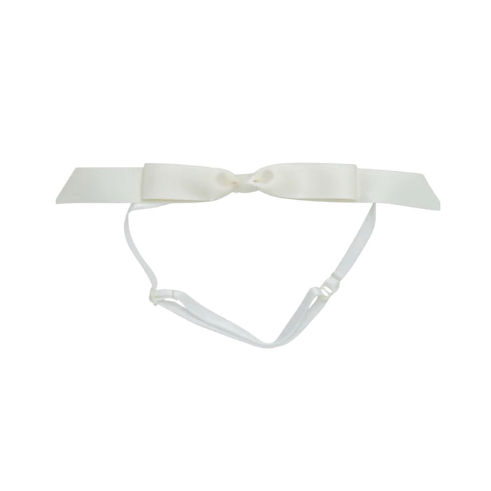 Mathilde Satin Bow Headwrap - Ivory