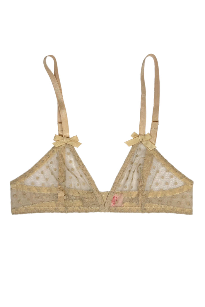 Mimi Beige dots soft bra - yesUndress