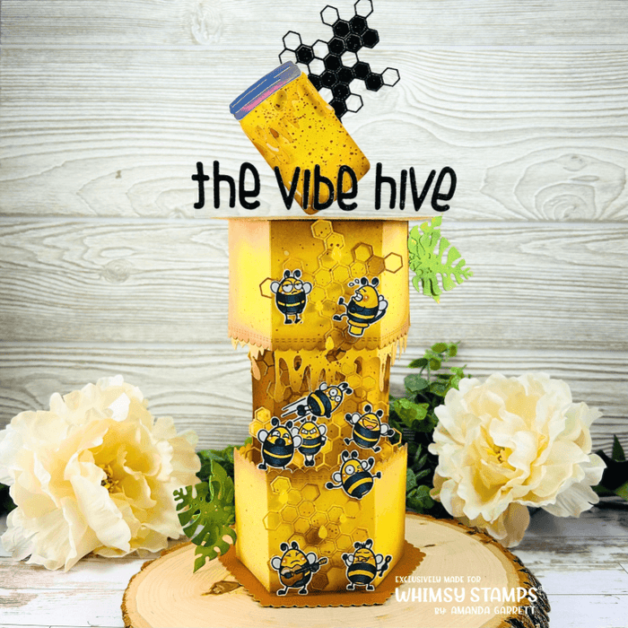 Bizzy Bees 2 Clear Stamps - Whimsy Stamps