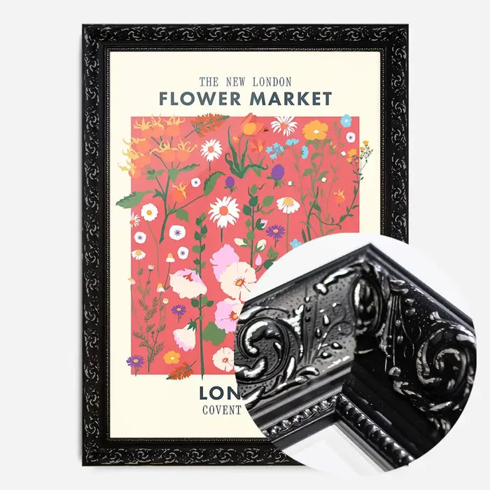 21x30cm | 8¼ x 11¾in / Black Ornate Frame
