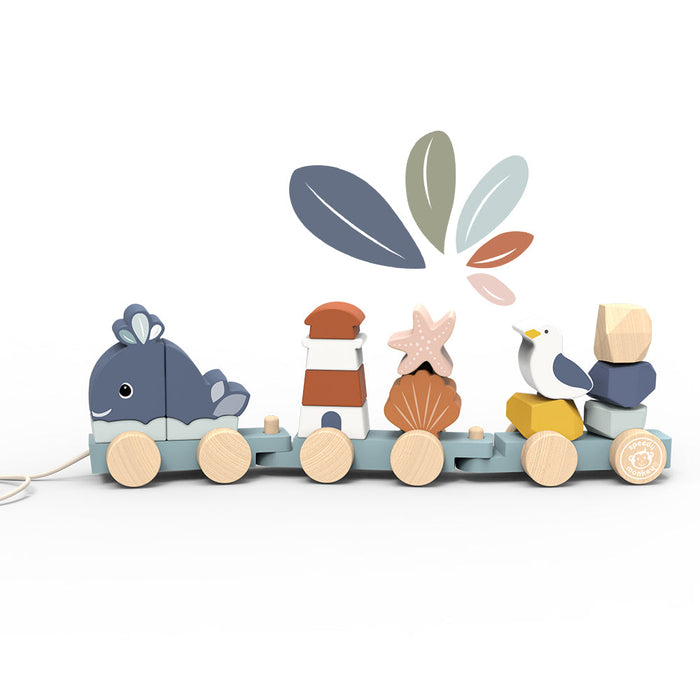 Ocean Stacking Train - Babies in Bloom