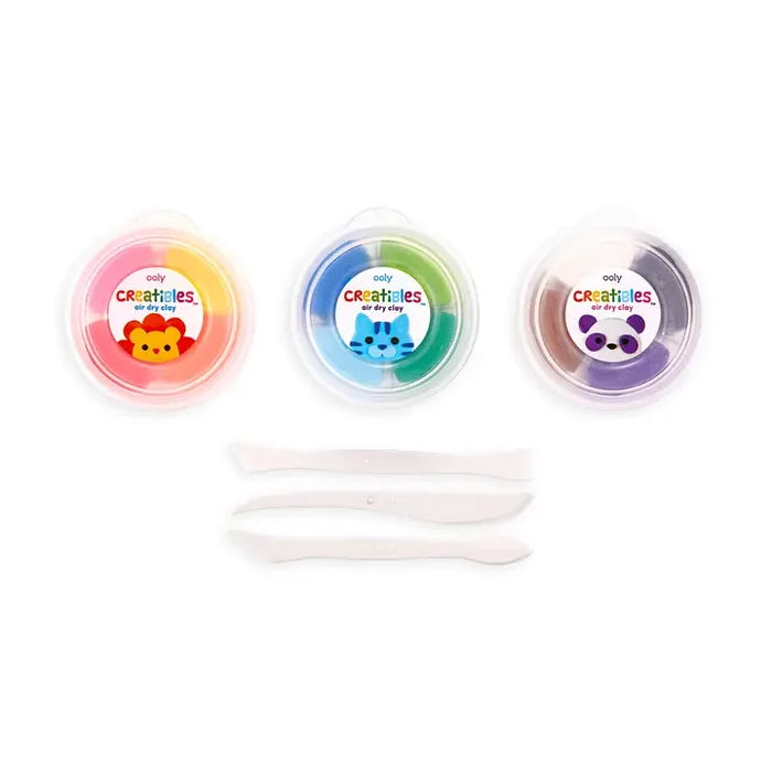 Ooly – Creatibles Air Dry Clay Kit Set of 12 Colors