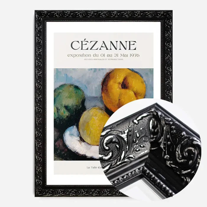 21x30cm | 8¼ x 11¾in / Black Ornate Frame