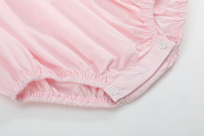 Pink Strawberry Vine Smocked Romper - Lil Cactus
