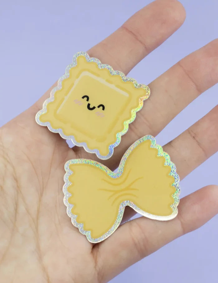 Ravioli pasta glitter sticker