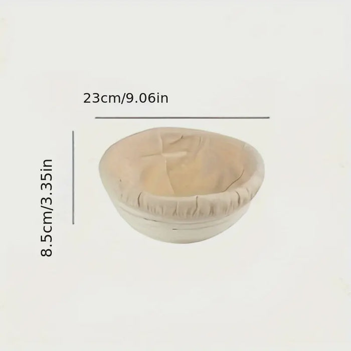 Round Banneton & Cloth Liner, 9"