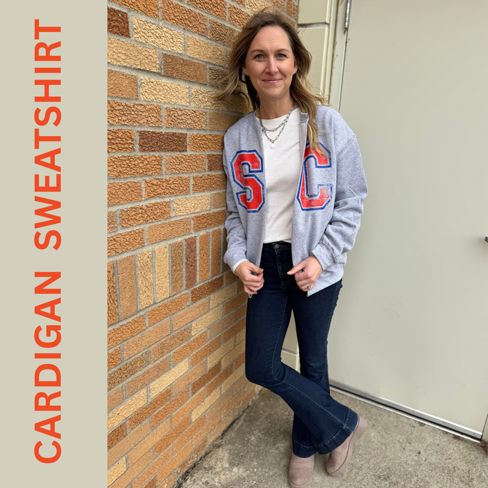 SC Vintage Cardigan Sweatshirt - Adult and Youth