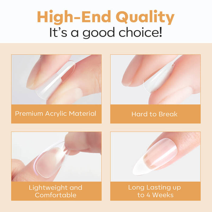 216 Pcs Semi-Frosted Nail Tips Nail Tip MODELONES #