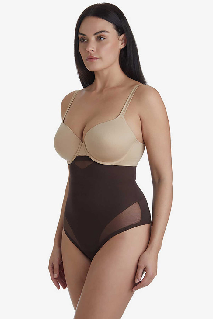 Sexy Sheer Shaping High-Waist Thong