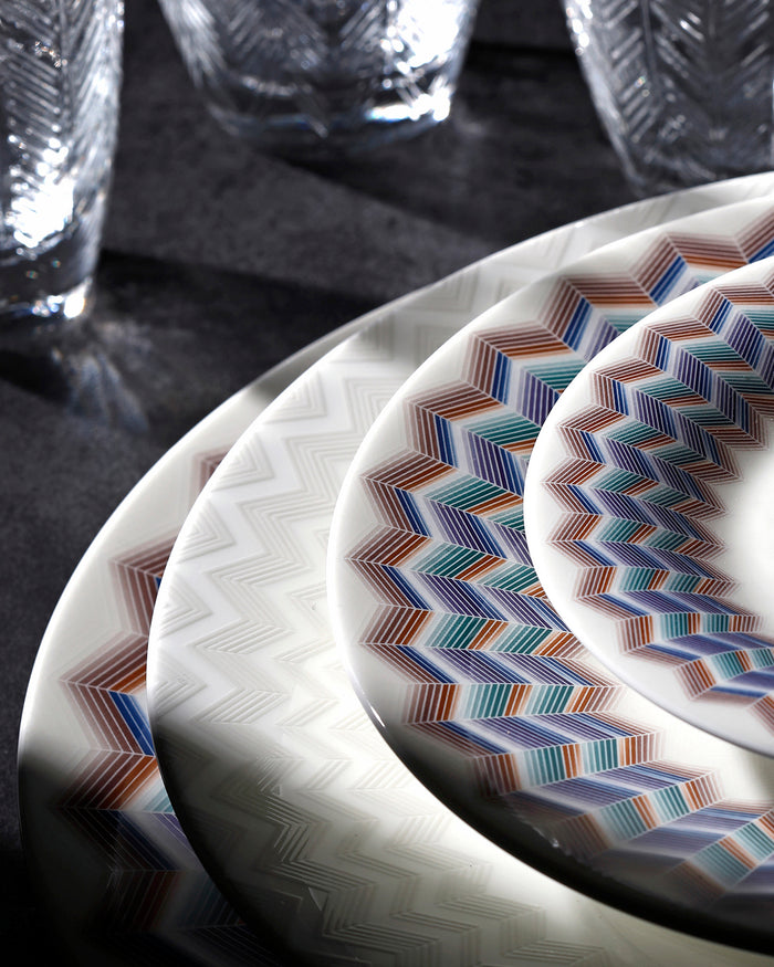 Soup Plates ZIG ZAG JARRIS 148 Set of 2, diam. 8.66"