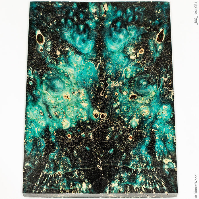 Stabilized wood box elder burl panels