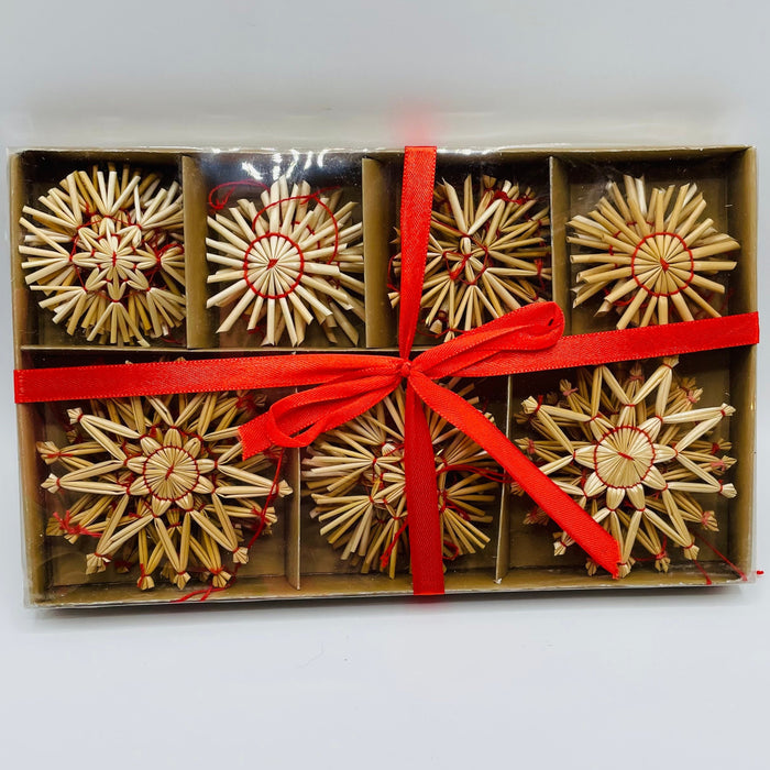 Straw ornament set - Box of 28