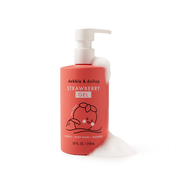 Strawberry Bubble Bath, Body Wash & Shampoo - Babies in Bloom