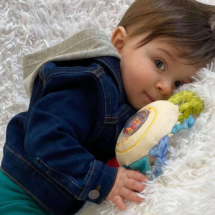 Teether Cuddly Rainbow Round Activity Toy - Babies in Bloom