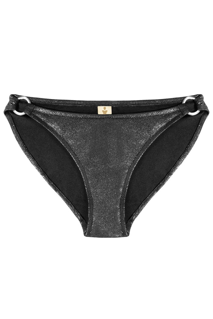 Titaniya Silver Black bikini bottom - One Piece swimsuit by yesUndress. Shop on yesUndress