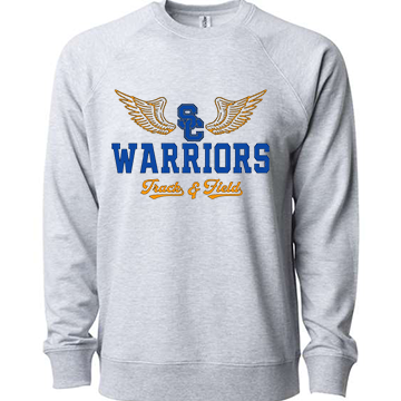 TRACK & FIELD WINGS ORANGE/BLUE LIGHTWEIGHT SWEATSHIRT