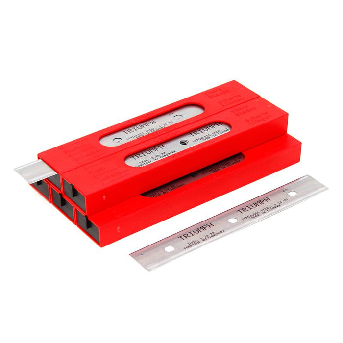 Triumph 6in/15cm 0.20mm Stainless Steel Blades-25 Pack Red Box - Windows101