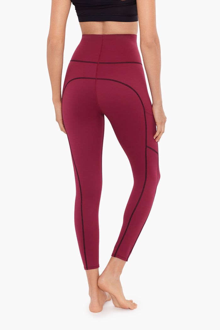 Tummy Control Performance Leggings in Rhododendron