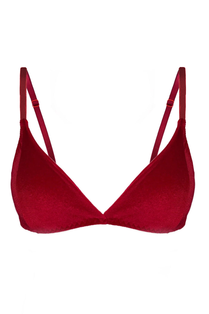 Velvetta berry soft bra
