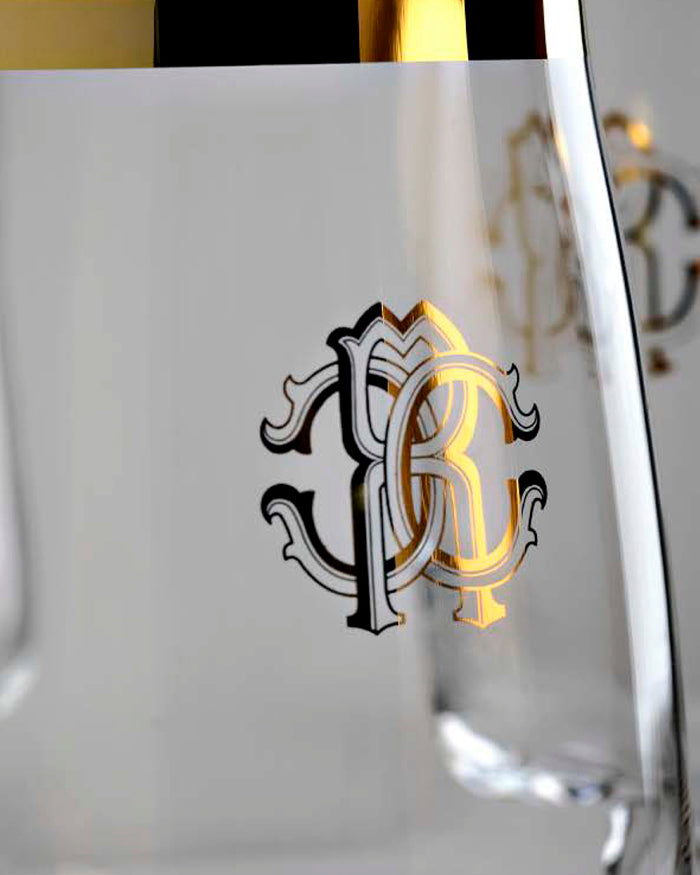 Water Goblet NEW MONOGRAM Gold H 9", cap. 18.25 oz
