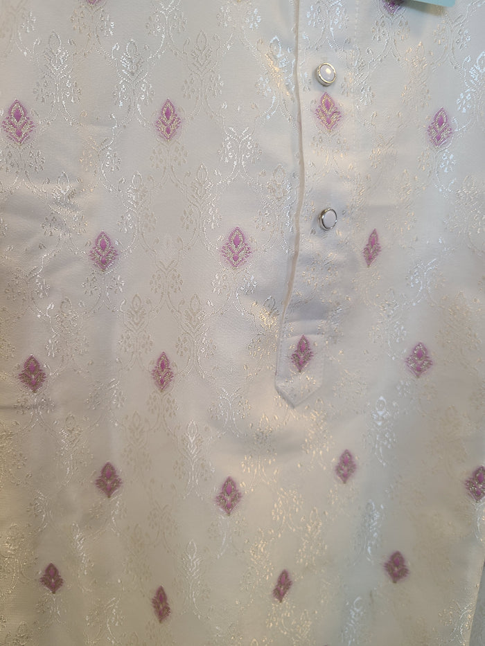 White Embroidered Kurta Set